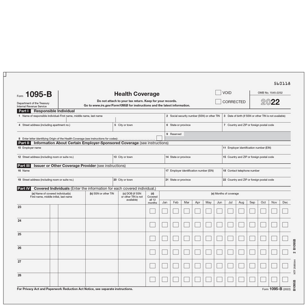 1095-B Health Coverage