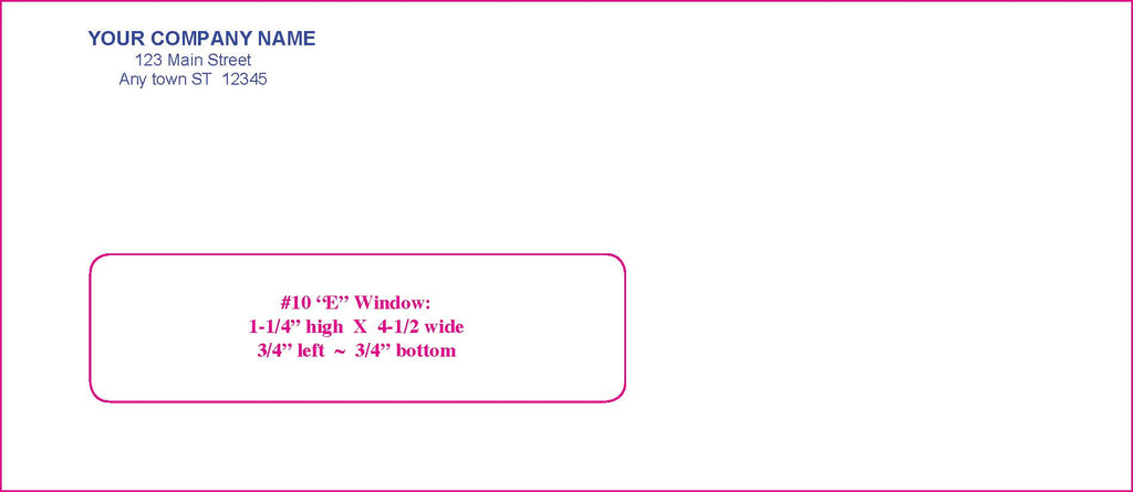#10E Window Envelope