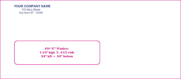 #10E Window Envelope