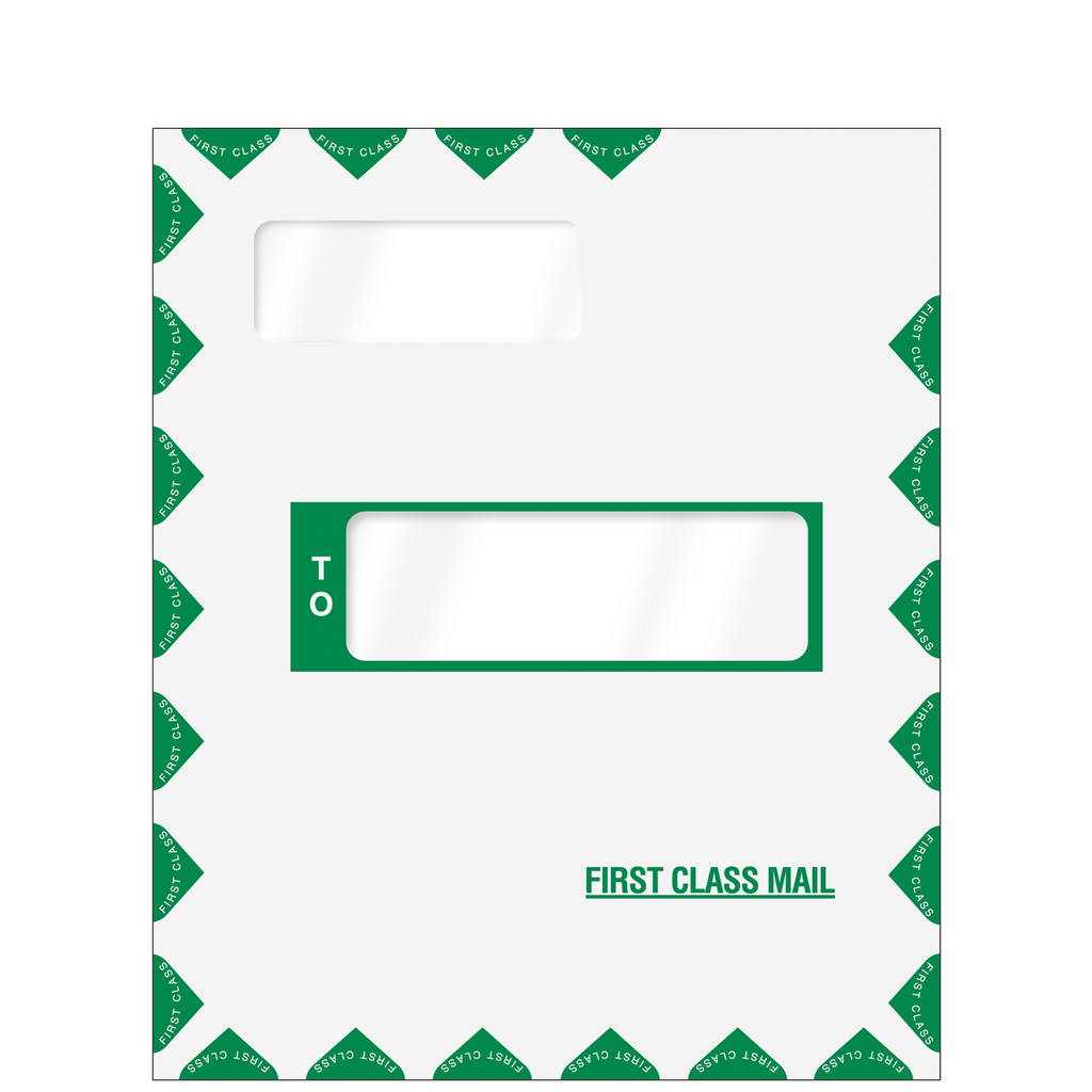 First Class Mailing Envelope (Peel & Close)  Double Window