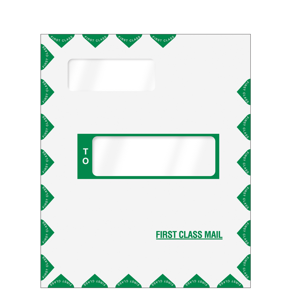 First Class Mailing Envelope (Peel & Close)  Double Window