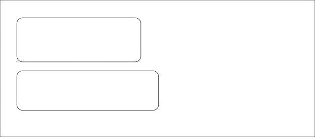 #9 Double Window Envelope - W2093