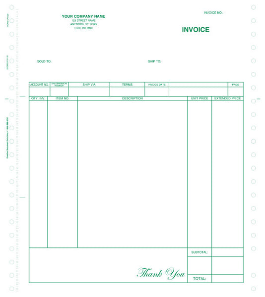 Great Plains Continuous A/R Invoice