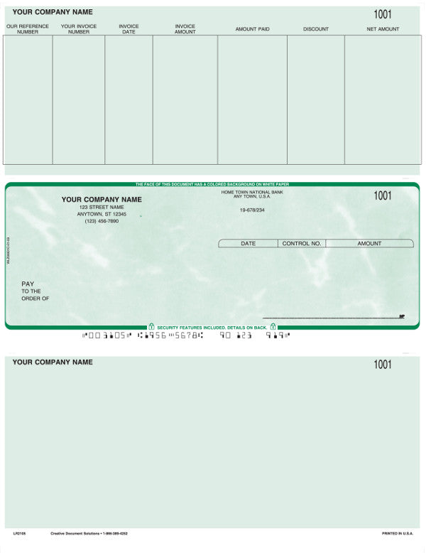 Great Plains Laser Accounts Payable Check