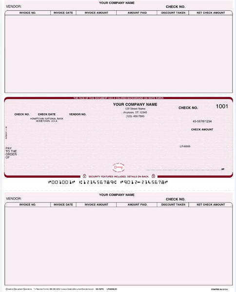 Macola 7 Laser Accounts Payable Check