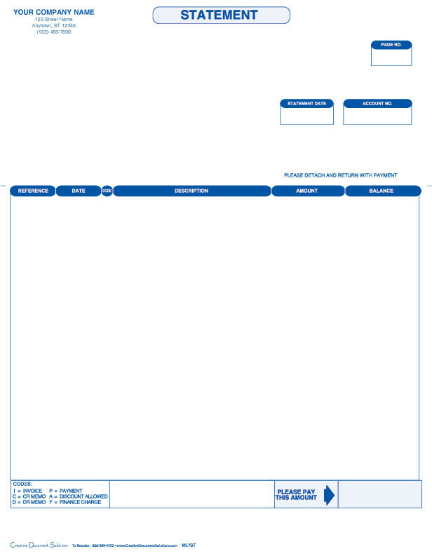 Macola 7 Laser Statement Form