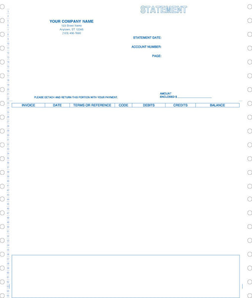 Peachtree Continuous Statement Form