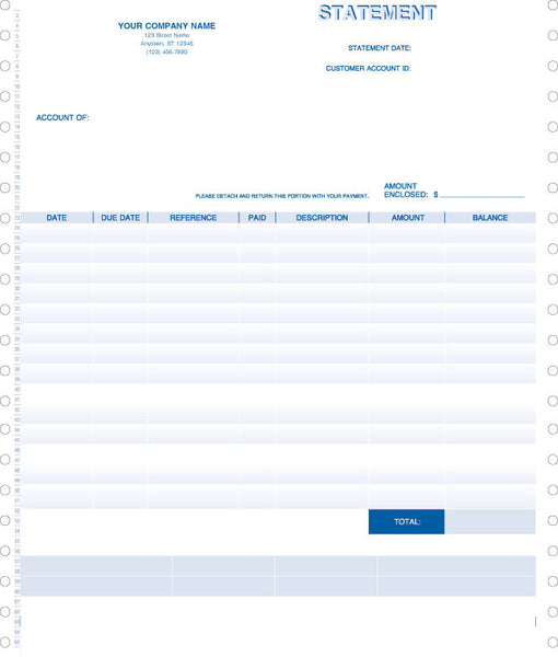 Peachtree Continuous Statement (with due date) Form