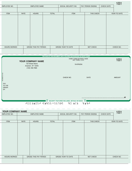 Peachtree Laser Payroll Check