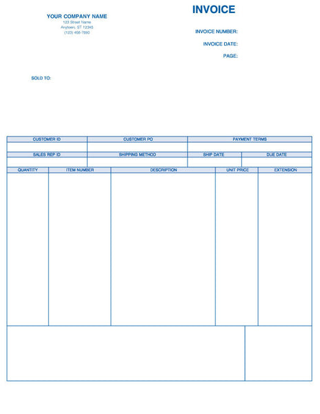 Peachtree Laser Product Invoice Form