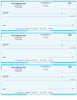 QuickBooks Quicken Microsoft Money Laser 3 per Page Checks with lines