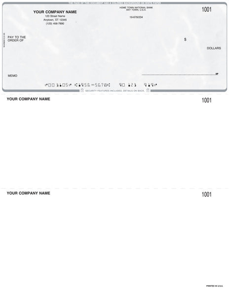 QuickBooks Quicken Microsoft Money Laser Multi-Purpose Check no Lines