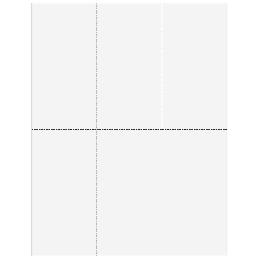 Blank Universal 4up W-2 & 1099 Form