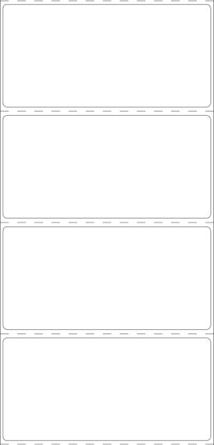 Blank Thermal Transfer Fan Folded Labels