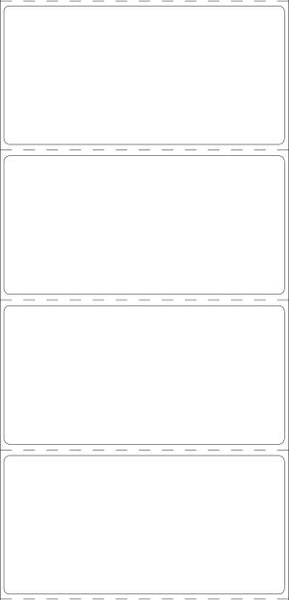 Blank Thermal Transfer Fan Folded Labels